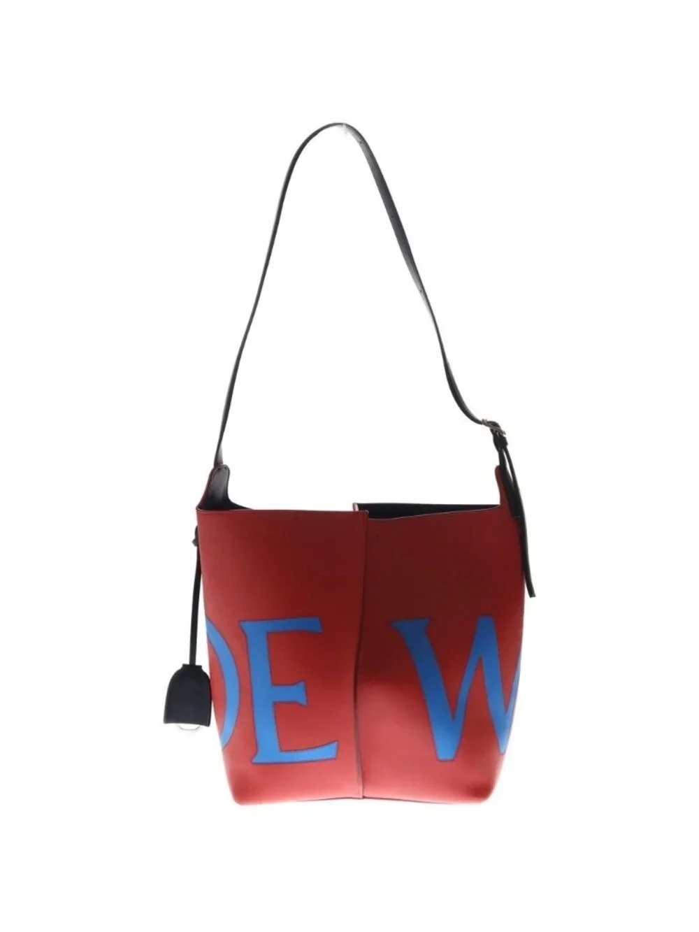 Loewe Bilbao Bucket Bag Red Blue Leather